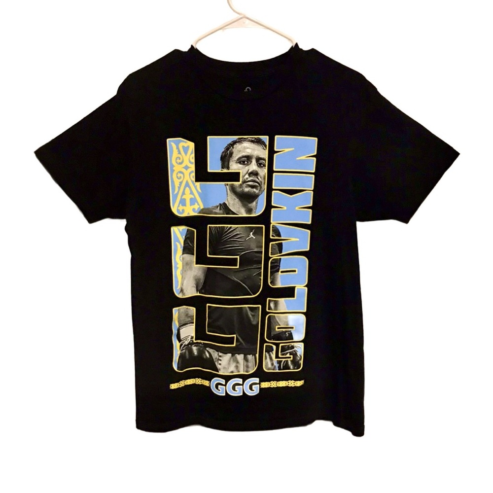 Gennady Golovkin GGG Medium Black Boxing Tshirt